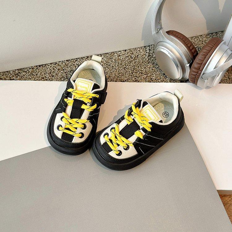 

Детские кеды для девочек, спортивная обувь, весна-осень 2025, новая детская обувь на мягкой подошве, модная трендовая обувь для мальчиков 30 yards inner length about 18.7CM бежевый