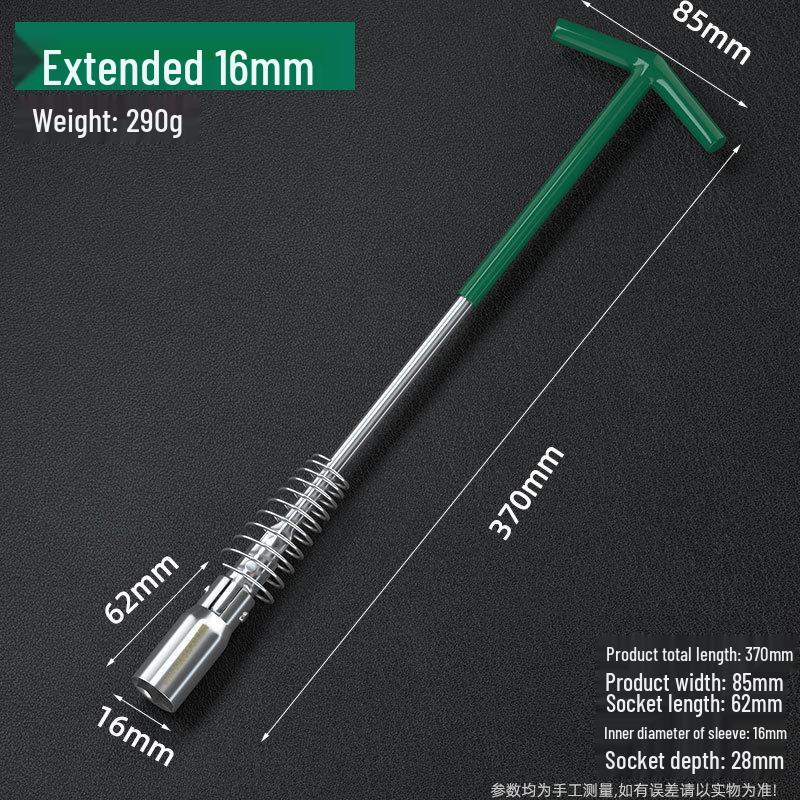 Universal Spring Spark Plug Wrench T-Handle for Car Maintenance