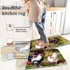 Rooster Sunflower Kitchens Mat Home Decor Non-Slip Hallway Balcony Laundry Rugs Bedroom Doormat Bathrooms Foot Pad Decor