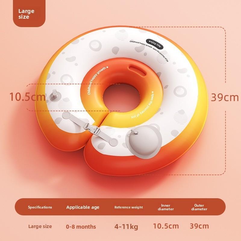 Baby Pool Float With Inflatable Neck Ring For Water Play And Swimming Safety