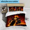 Rider On Fire 3PCS Bedding set,Ideal for 1pc Duvet Cover And 2pcs Pillowcases Perfect for Fan gift,Ideal for Bedroom, Dormitory