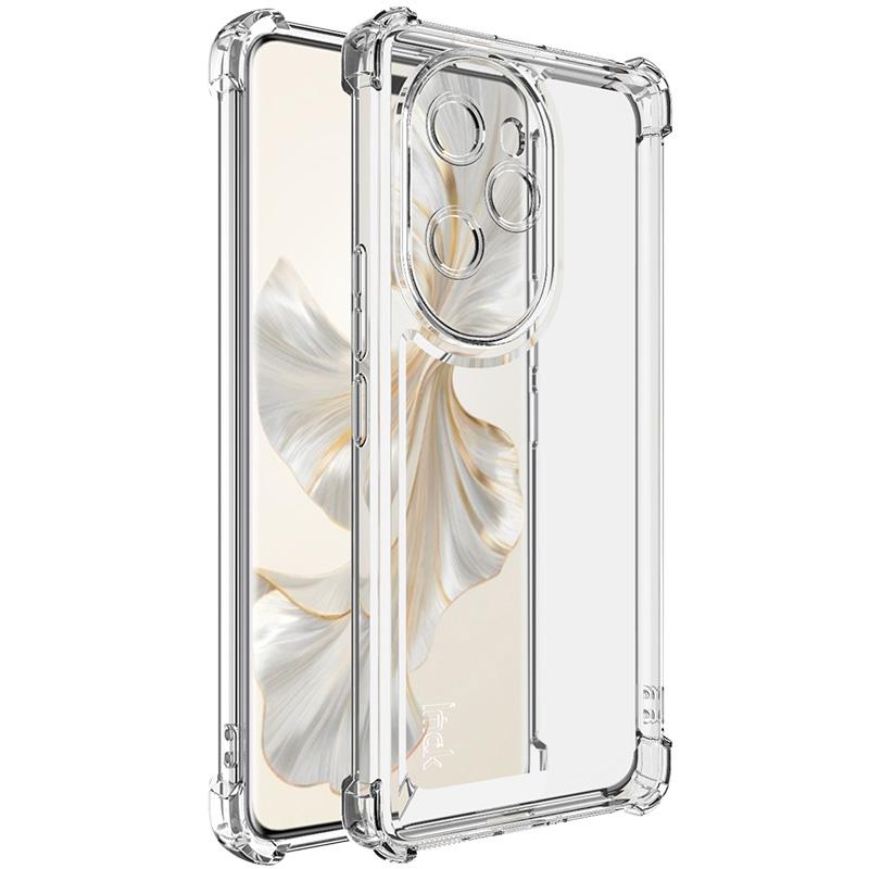 IMAK UX-4 Series for Honor 100 Pro 5G Case Straight Frame Four Corner Shockproof Clear TPU Cover
