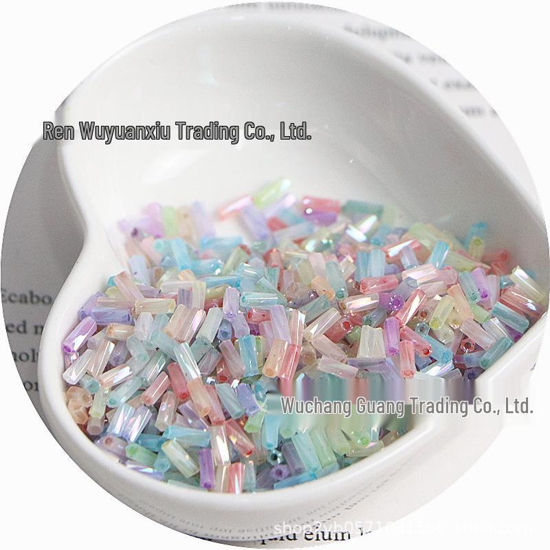 Creamy Cloud Spiral Twist Glass Beads for DIY Bracelets & Necklaces