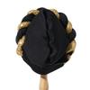 Bonnet for Women Turban Twist Simple Ethnic Headscarf European American Versatile Thick Braids Milk Silk Cross-Wrapped Headgear