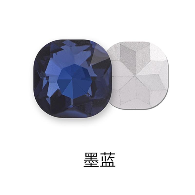 50 Stück Fette Quadratische Spitze Boden Speziell geformte Diamant Kleidung Gepäck Handyhülle Schuh Kristall Zubehör Spitze Boden Fetter Quadratischer Nagel