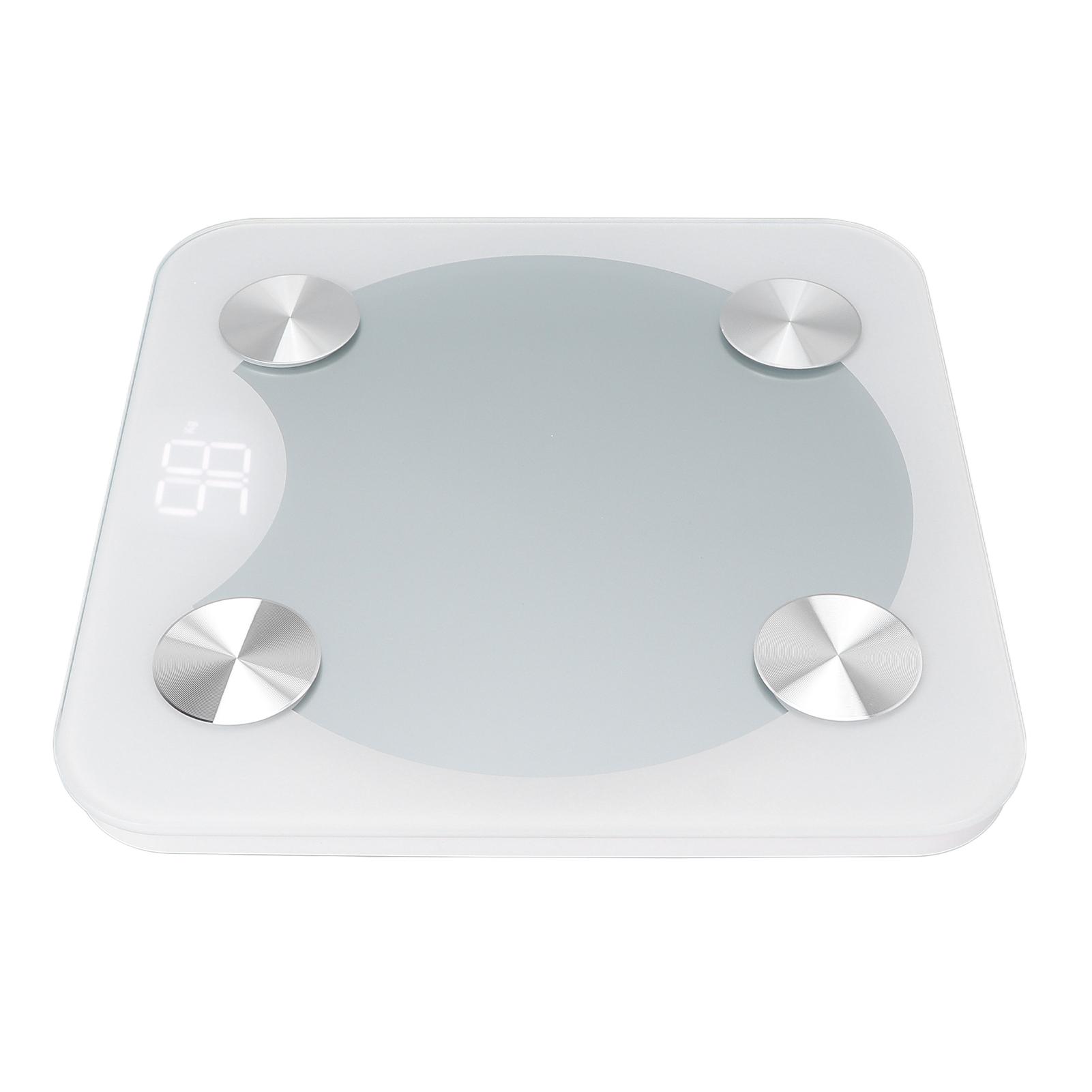 

Digital Weighing Scale Professional Bluetooth LED Display Smart Body Fat Scale for Men Women (White)