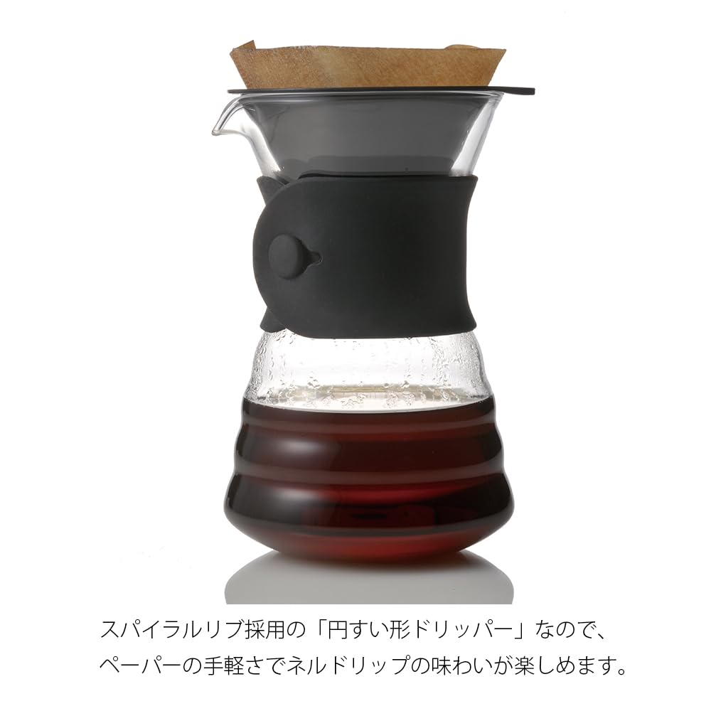 Hario V60 Drip Decanter 700ml Black for 1 To 4 Cups Made In Japan VDD-02B