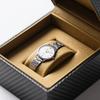Simple and Fashionable Disc Alloy Steel Band Women Quartz Watch Bracelet Set 5 Piece Set for Christmas and Halloween Gifts