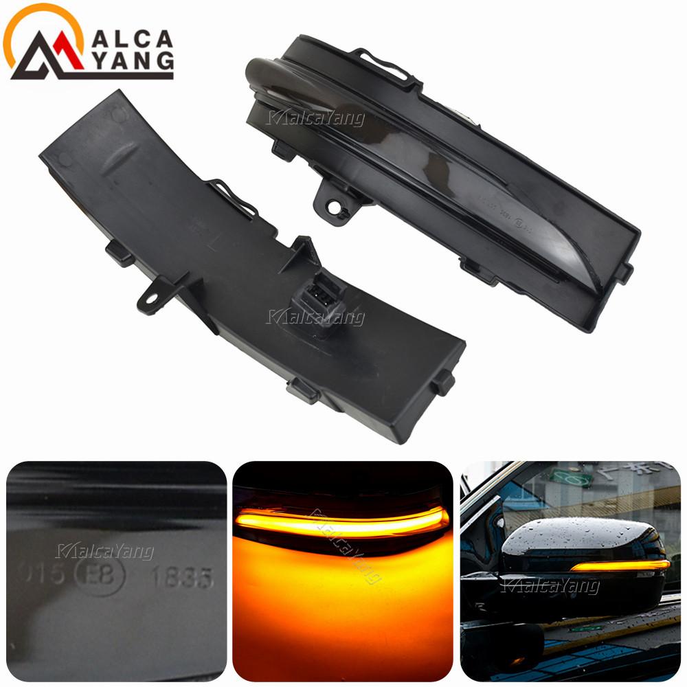 Car LED Dynamic Turn Signal Light For Ford Edge ST 2015-2018 2019 Side Rear View Mirror Indicator Blinker Lamp Accessories