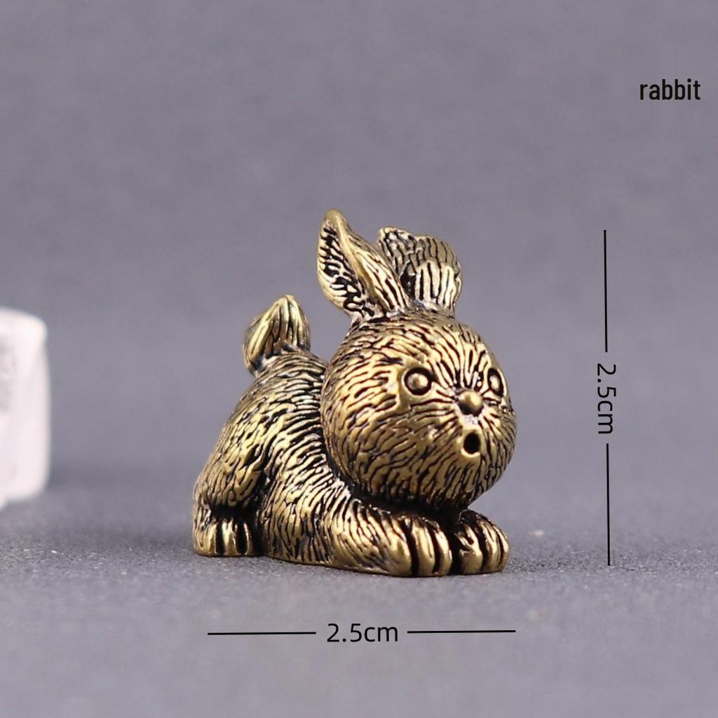 Messing Tierkreiszeichen Vollständiges Set: Miniatur-Teetier-Handwerk aus reinem Kupfer