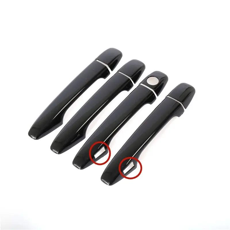 Door Handle Cover For Subaru Forester SJ 2013 2014 2015 2016 2017 2018 Glossy Black Pad Sticker Overlay Styling Accessories