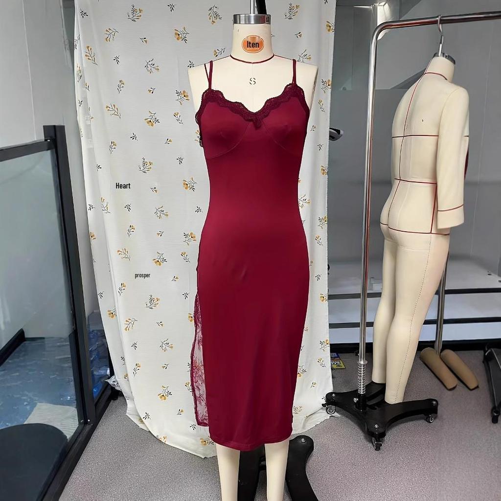 Women's Summer Lace Sling Bodycon Sheath Sexy Nightdress - Pure Desire Style