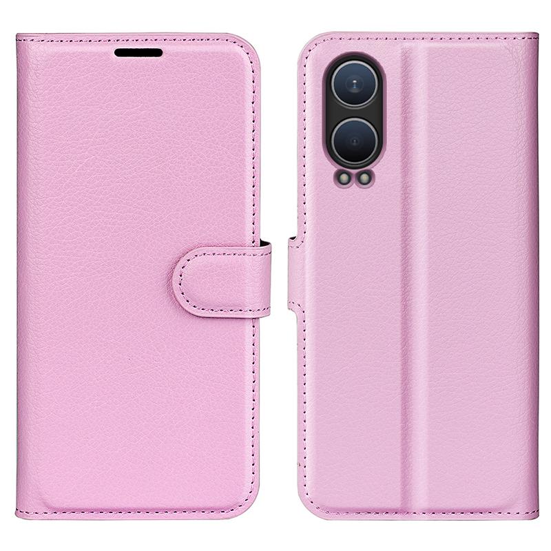 For OnePlus Nord CE4 Lite 5G/Oppo K12x 5G (China) Phone Case Litchi Texture Shockproof Leather Wallet Cover