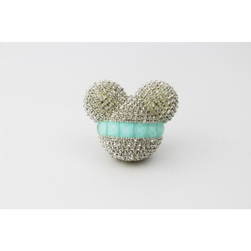 Rhinestone Mickey Car Air Vent Aromatherapy Clip Diamond Inlaid Car Air Conditioner Outlet Decoration