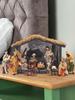 Christmas Nativity Set 12 Pcs Christmas Village Nativity Scene Set Holy Family Crafts Statue Decoration Home Living Room Church