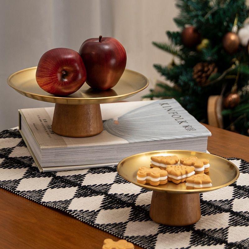 French Style Stainless Steel Dessert Stand – High Footed Tray for Fruits, Candies, and Snacks