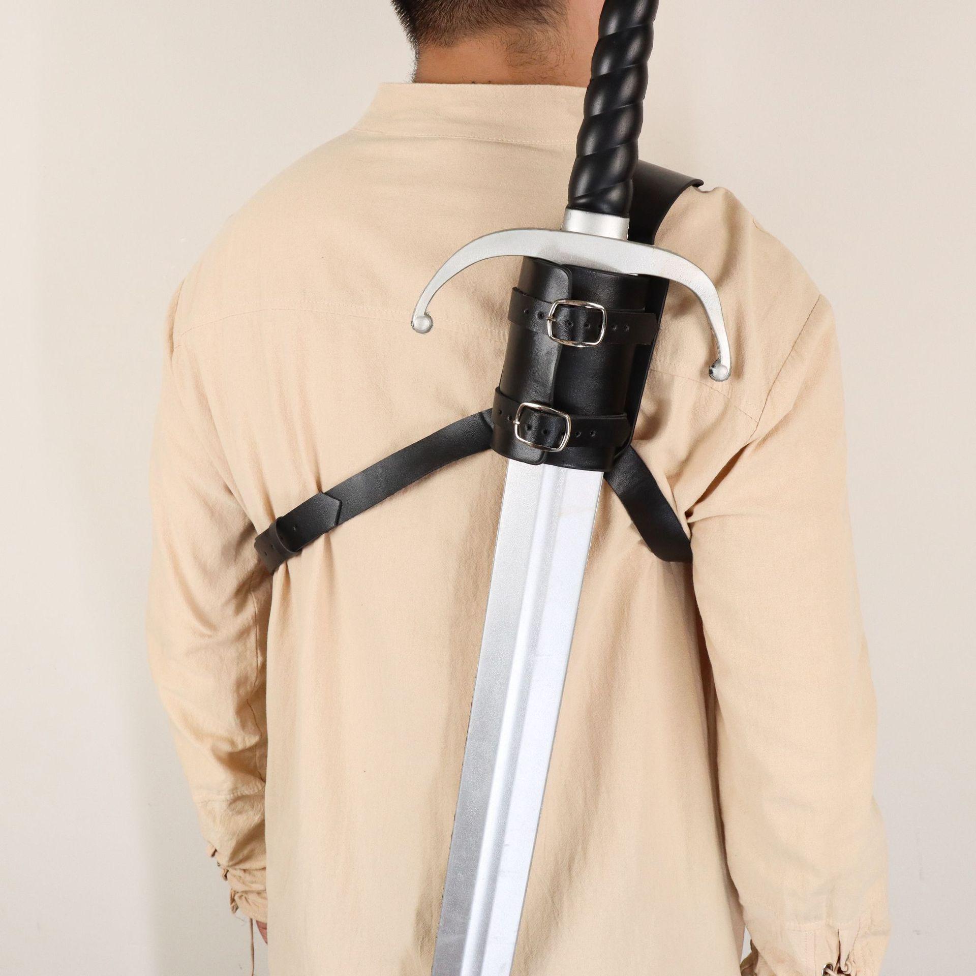 

Европейский средневековый мечник плечевая кобура ножны для меча для КОСПЛЕЯ, Хэллоуина, фотосессий и театральных представлений