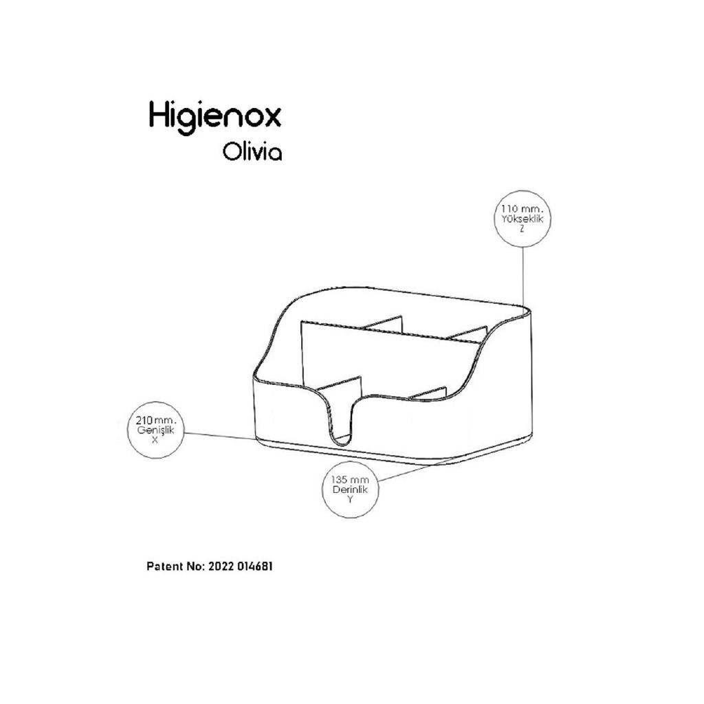 Makeup And Cosmetics Organizer Box Organizer White