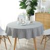 Diameter 120/150cm Nordic Round Tablecloth Cotton Linen Washable Hotel Banquet Table Cloth Wedding Party Christmas Table Cover