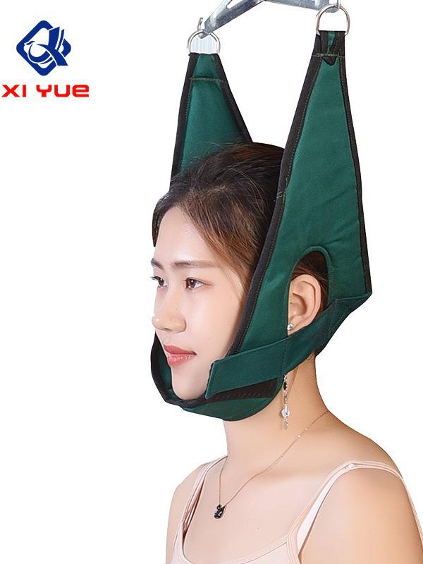 Cervical Traction Belt with Neck Band, Adjustable for Adults & Children, Breathable Neck Protector with Traction Chair