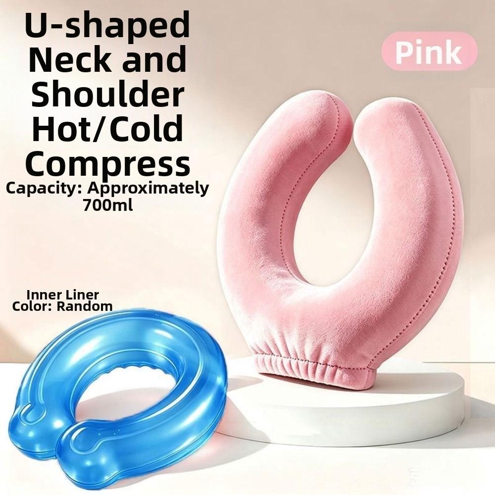 Anti-scalding Neck Support Warm Water Bag Detachable Neck Warmer U-shaped Neck Hot Water Bag Gifts