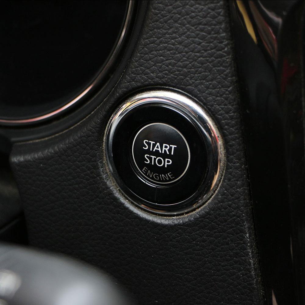 Car Ignition Start Button Cover Key Ring Key Hole Sticker Trim for Nissan X-trail Xtrail Rogue T32 Qashqai J11 Murano Teana