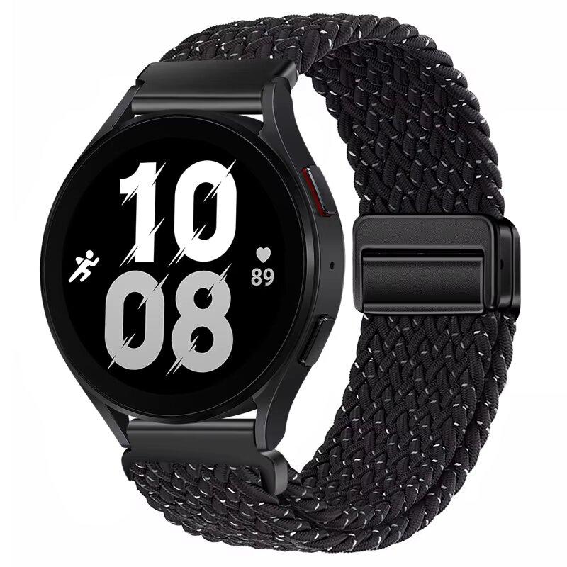 Weaves Nylon Loop Strap For Samsung Galaxy Watch8 40 44mm Magnetic Wristband For Galaxy Watch 8 Classic 46mm Band Sport Bracelet