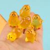 Glow-in-the-Dark Chick Mini Resin Luminous Chicken Ornament Statue Miniature Landscape Garden DIY Decoration