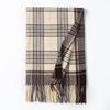 Womens Plaid Scarf Faux Cashmere Long Shawl Winter Warmth Neck Protection Commute