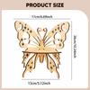 Floating Corner Shelf Storage Rack Modern Creative Butterfly Design Wooden Wall Decor for