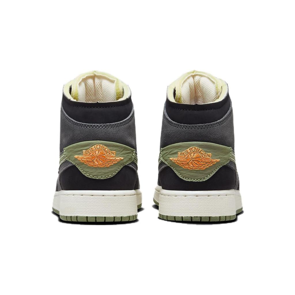 Air Jordan 1 Mid SE Craft GS Antracitt Lys Oliven Barnesko Grønn Sky-J-Lys-Oliven Svart FD5847-003
