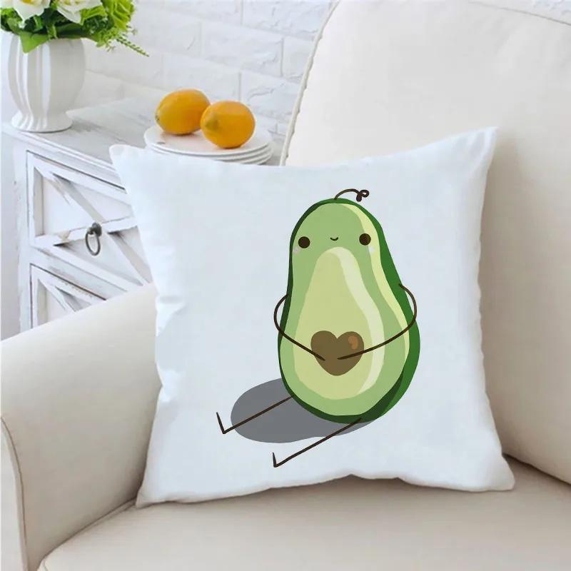 Lustiger Avocado-Druck Kissenbezug Dekokissen Sofawurf Kissenbezug Stuhl Autokissenbezug Heimdeko Einweihungsgeschenke