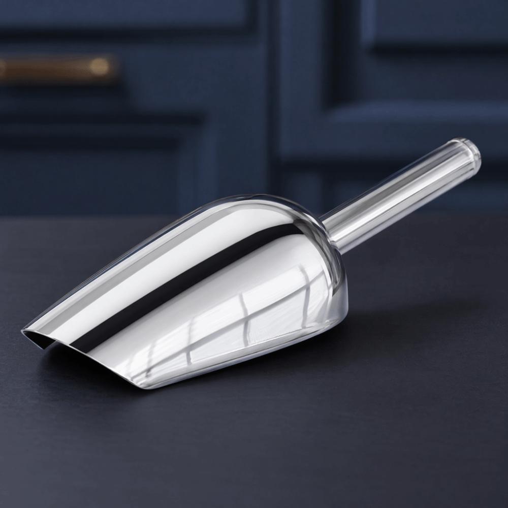 5PCS Stainless Steel Metal Scoop Set Silver Ice Scoop Set Premium Scoops Set Party