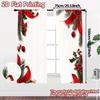 2pcs,Curtains Christmas Bow Holly Berry_a Chic Chic Curtains Prints Light Filtering Curtains All Seasons Perfect for Bedroom,