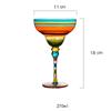 BRPainted Cocktail Crystal Glass Handmade Cocktail Cup Bar Retrostyle Margarita Cocktail Crystal Glass Home Tequila Highfoot GlassEY