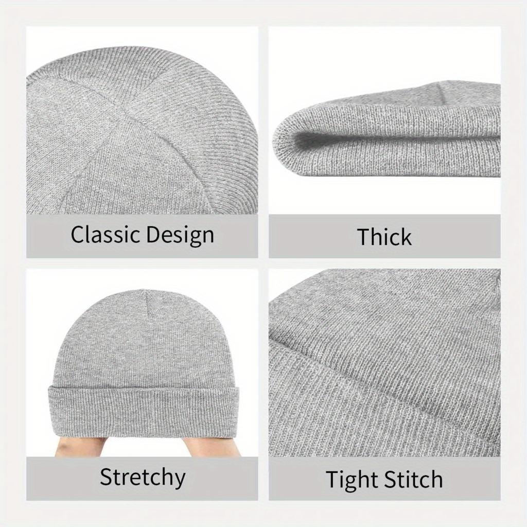 DOMO Mützen Schnurrbart Skullies Beanies Hippie Kopftuch Unisex Erwachsenenmützen Herbst Winter Individuell Street Y2K Mützen Geschenk