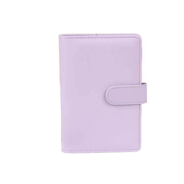 Custom Notebook Planner Organizer Binder Cover Refillable 6 Ring PU Leather A6 Budget Money Saving Binder