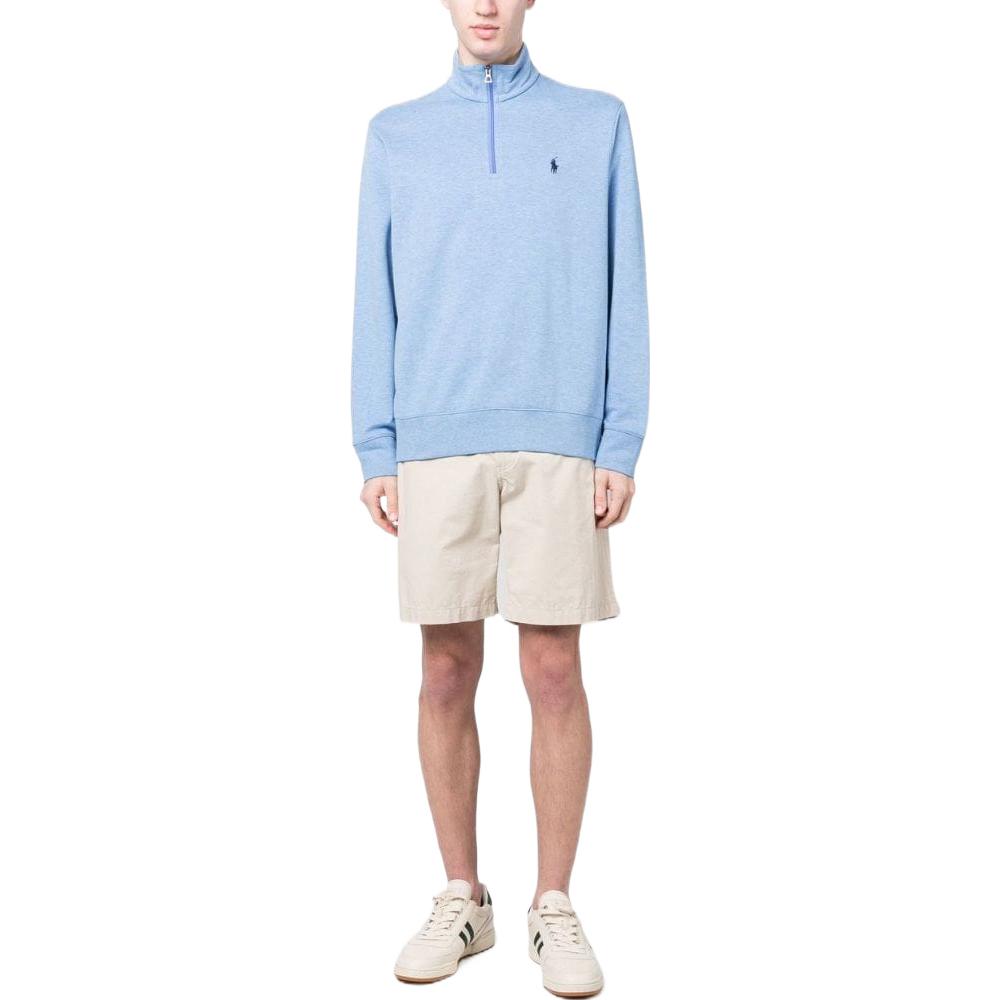 Polo Ralph Lauren Einfarbiger Stehkragen Half-Zip Pullover Strickpullover Herren Pullover Blau 710812963-047