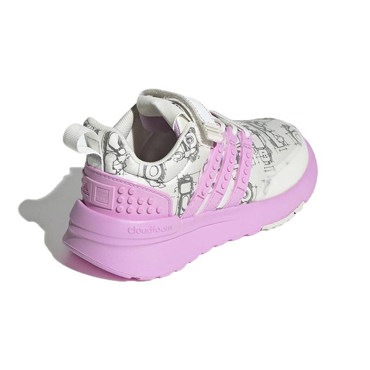 New Adidas LEGO X Racer TR Little Kid 'Off White Bliss Lilac'