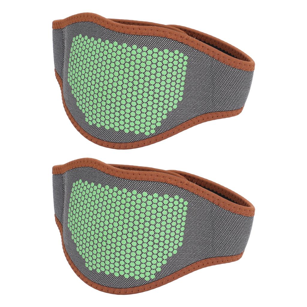 2pcs Electric Neck Heating Pad Hot Therapy Fast Heating Steel Board Support Heated Neck Wrap Black