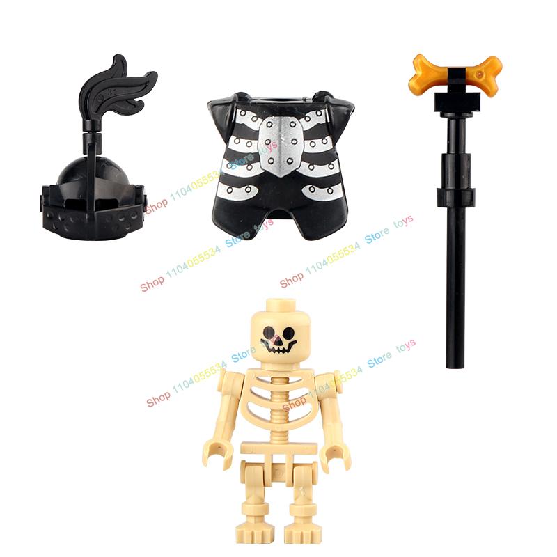 

AX9815 AX9816 Средневековый Рыцарь Рыцарь-Скелет Щит Копье Доспехи Кирпичики Конструктора Оружие Аксессуары Игрушки-Пазлы