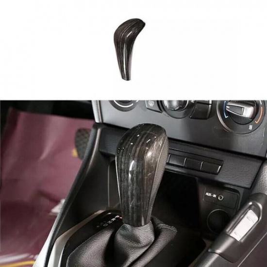 2005-12 Gear Shift Knob Cover Central Console Black Wood Grain For BMW 3-Series