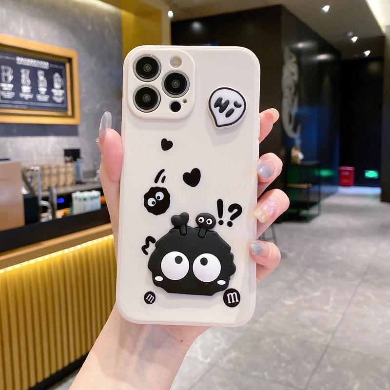 Hot Sale Applicable Redmi 15C Mobile Phone Case Cute Coal Ball Xiaomi POCO M6PRO Three-dimensional Cartoon Funny