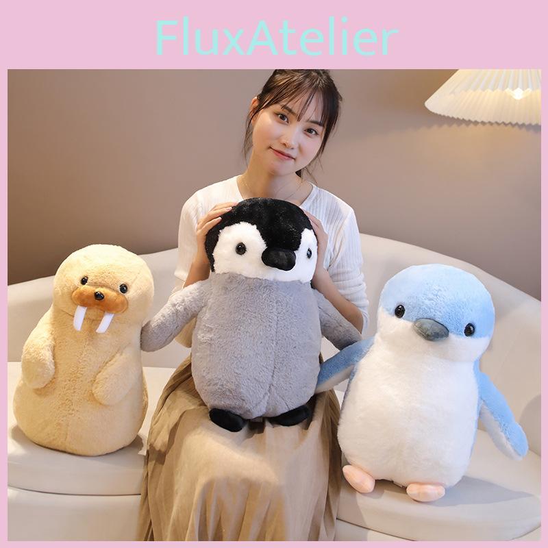 Walrus Penguin Plush Toy Marine Animal Stuffed Doll Bedroom Decoration Gift Kids