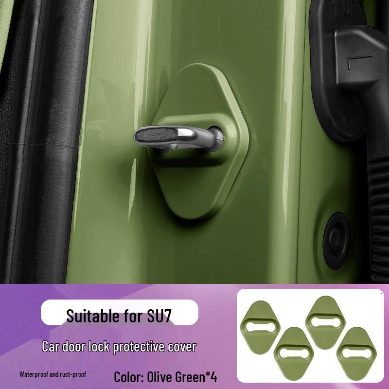 Xiaomi SU7/YU7 Car Door Lock Cover & Shock Absorbing Pad for Rust Protection