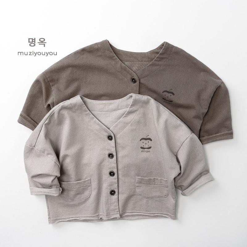 Korean Style Casual Long Sleeve Outerwear Jacket For Unisex Boys And Girls Kids