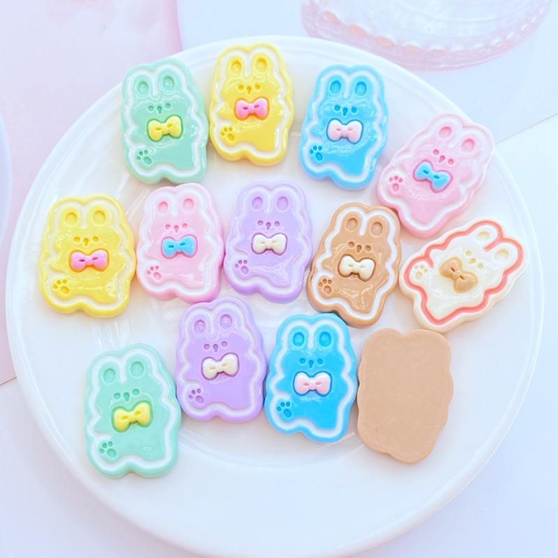 10Pcs New Mini Cute Cartoon Animal Rabbit Series Flat back Resin Cabochons Scrapbooking DIY Jewelry Craft Decoration Accessorie