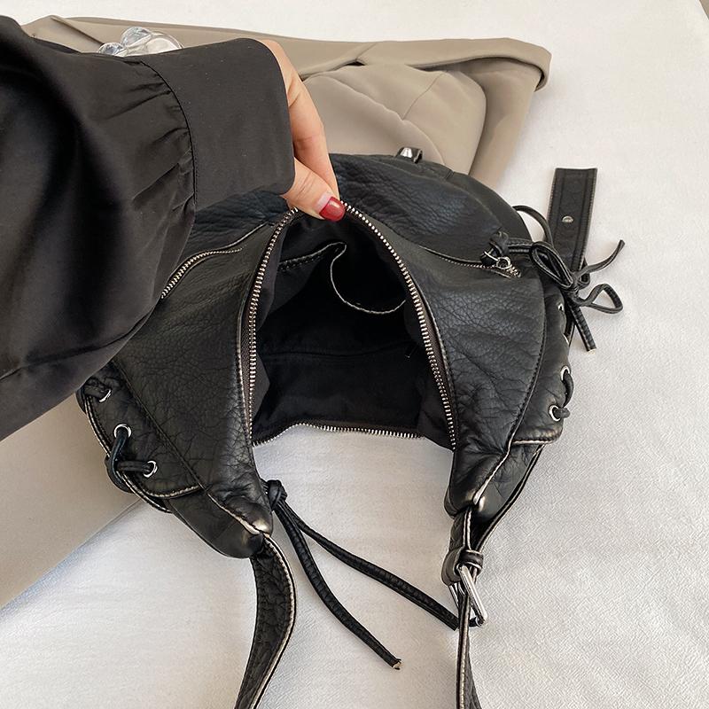 Retro Shoulder Bag, Women's Trendy Fashion and Simple Korean Tote Bag, Casual Large-capacity Shoulder Bag.