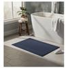 Cotton Bath Mat 45 X 70 Cm Lilac Navy Blue