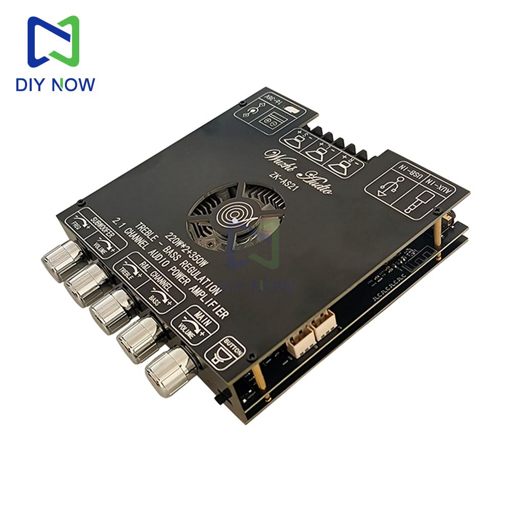 Audio Amplifier Module ZK-AS21 2G Second Generation Upgraded Version 2.1 Channel TPA3255 Bluetooth Digital Amplifier Board